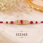 American Diamond Rakhi with Pink Stone Pack of 1 (JJ2)
