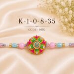 Multicolor Floral Designer Rakhi (K108) – Pack of 6