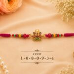 Floral Enamel Designer Rakhi (10809) - Pack of 6