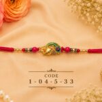 Peacock Feather Designer Rakhi (1045) - Pack of 6