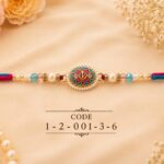 Khanda Pearl Designer Rakhi (12001) - Pack of 6