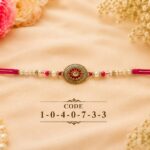 Antique Floral Designer Rakhi (10407) - Pack of 6