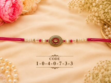 Antique Floral Designer Rakhi (10407) - Pack of 6
