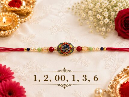 Ik Onkar American Diamond Designer Rakhi (12001) - Pack of 6