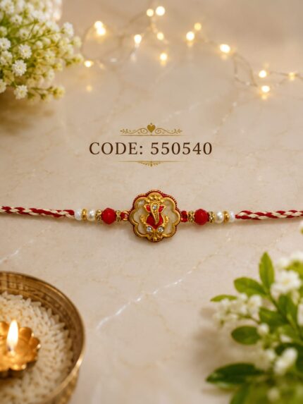 Lord Ganesha Designer Rakhi (5505) - Pack of 6