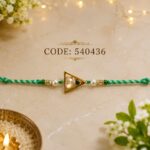 Triangle American Diamond Designer Rakhi (5404) - Pack of 6