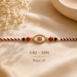 Evil Eye Rakhi with Beaded Thread Pack of 6 (5101)