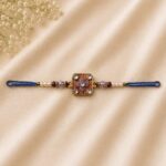 Classic Pearl Stone Rakhi (KR13) - Pack of 6