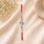Pastel Diamond Designer Rakhi with Pearl & Bead Work (KR4) - Pack of 6
