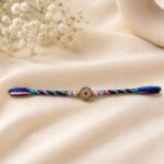 Multicolor Stone Beaded Rakhi for Brother – Pack of 6