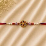Traditional Pearl Designer Rakhi (KR17) - Pack of 6