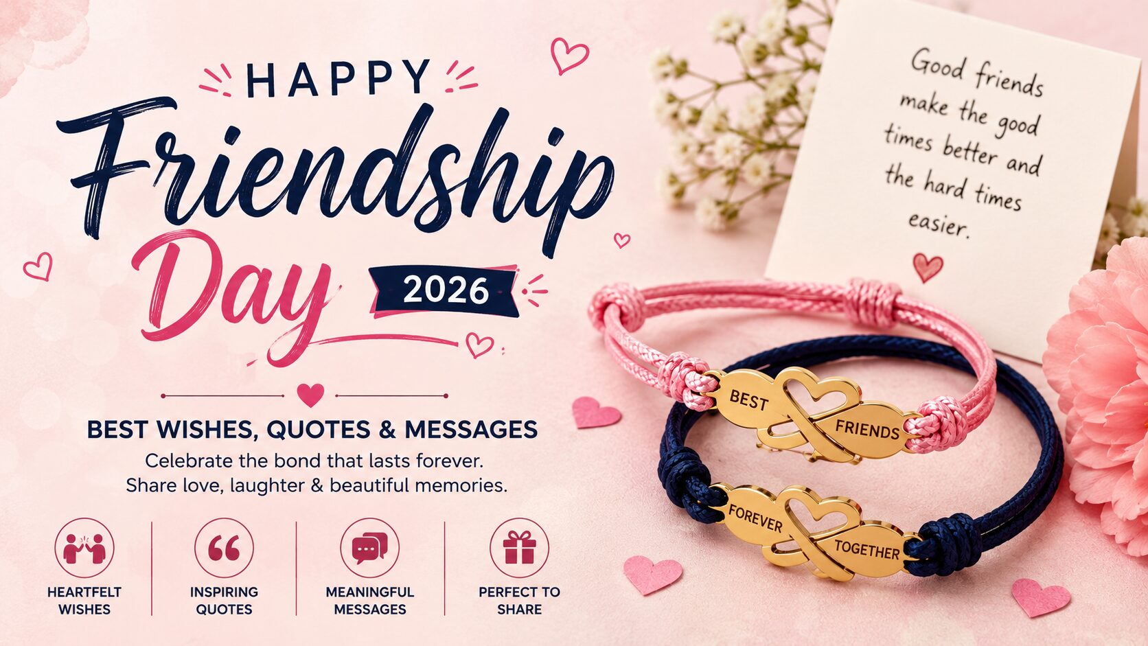 Happy Friendship Day Wishes, Quotes & Messages
