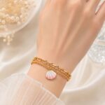 Gold Shell Charm Bracelet