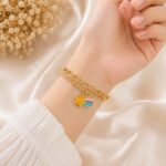 Elegant Gold Layered Star Charm Bracelet