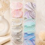 Marble Shell Hair Clips