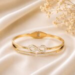 Elegant Gold Infinity Crystal Designer bracelet
