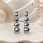 Premium Silver Ball Drop Earrings