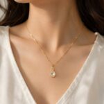 Elegant Gold Drop Pendant Necklace
