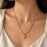 Elegant Gold Heart Pendant Necklace