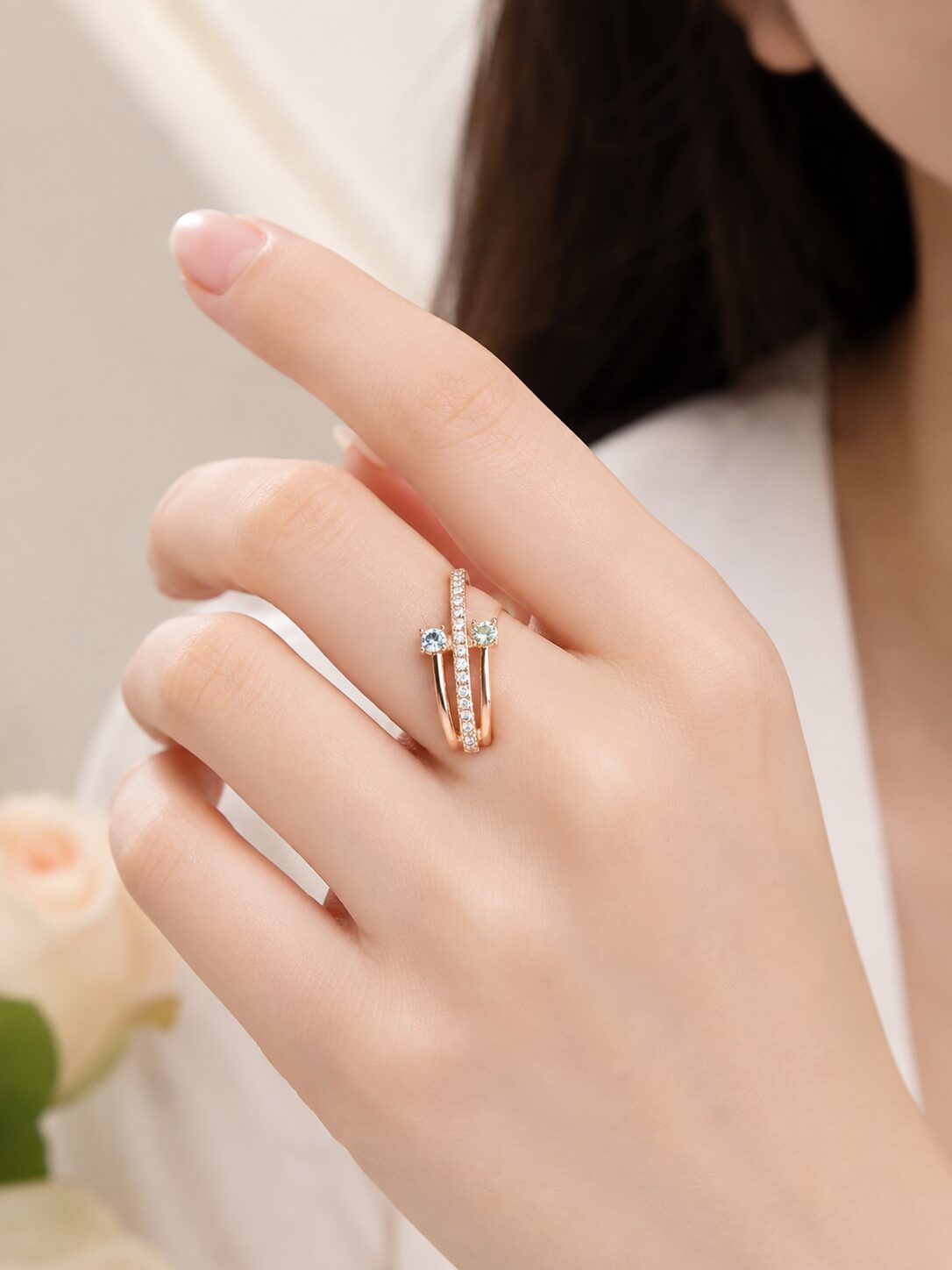 2026/08/1001774577.jpg Elegant Rose Gold Open Ring - Image 1