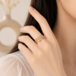✨ Double Band Sparkle Rose gold Ring