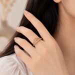 👑 Crown Sparkle Rose gold Ring