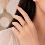 💫 Elegant Loop Rose gold Ring