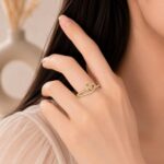 ✨ Infinity Diamond Loop Rose gold Ring
