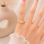 Elegant Pearl Gold Ring