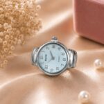 Royal white Dial Ring Watch