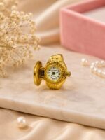 Premium Gold-Tone Heritage Watch Ring - Image 2