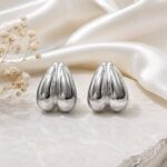 Pearl Crystal Circle Drop Earrings