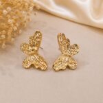Black Clover Crystal Drop Earrings