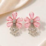 Title

Pink Floral Crystal Drop Earrings