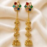 Premium Multicolor Long Jhumka Earrings
