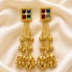 Premium Multicolor Long Chandelier Earrings