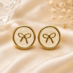 Premium Mother of Pearl Bow Earrings