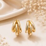 Elegant Gold Layered Hoop Earrings