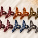 Glossy Knotted Loop Hair Claw Clips