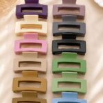Minimalist Rectangle Hair Claw Clips