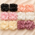 Premium Satin Ruffle Scrunchies