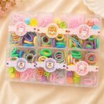 Kids Pastel Hair Accessories 12-Box Organizer Set