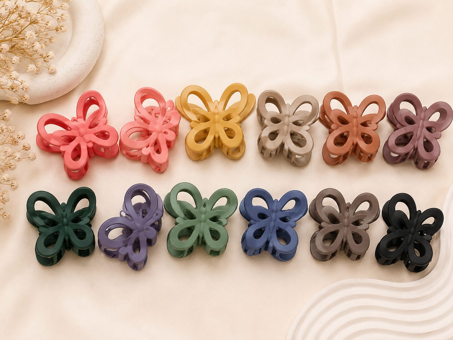 2026/08/1001780219.jpg Korean Style Pastel Hair Claw Clips – Multicolor Collection - Image 1