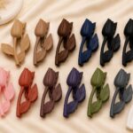 Tulip Flower Hair Claw Clips – 12-Piece Multicolor Collection