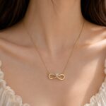 Elegant Gold Infinity Pendant Necklace