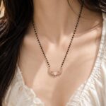 Elegant Rose Gold Winged Heart Mangalsutra