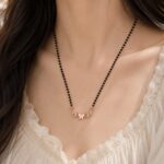 Elegant Rose Gold Butterfly Mangalsutra