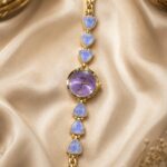 Luxury Gold & Lavender Vintage Women’s Watch