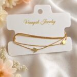 Elegant Swallow Charm Layered Necklace