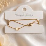 Elegant Double-Layer Cube Charm Necklace ✨